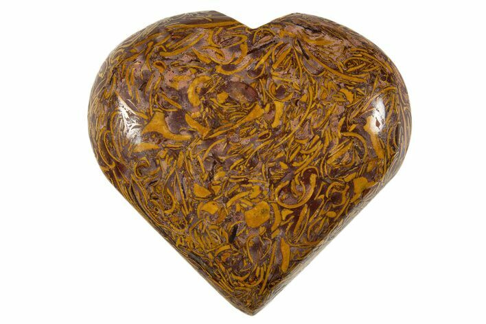 Polished Miriam Jasper Heart - India #343131
